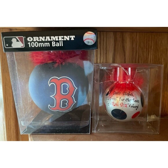 Set of 3 *NEW* Boston Red Sox Christmas Bulbs - Picture 4 of 4